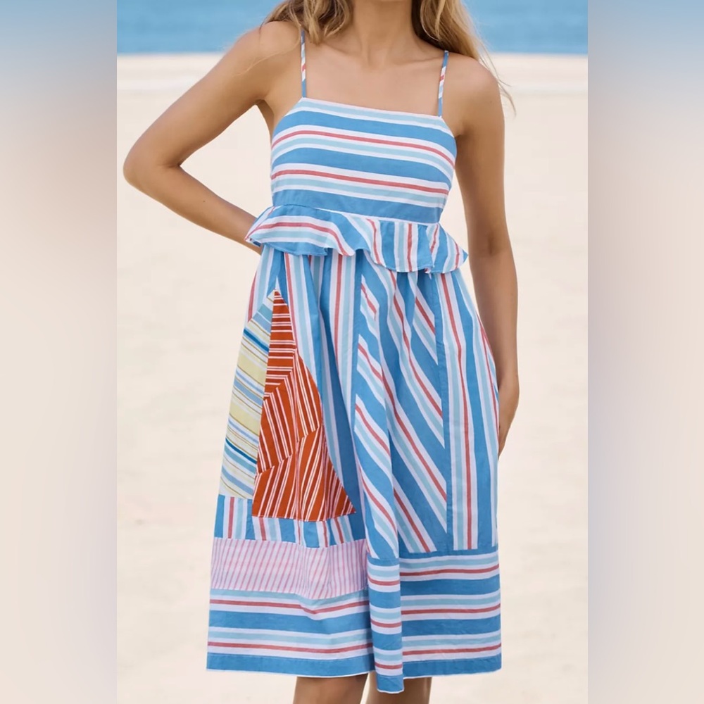 Celandine Sleeveless Square Neck Knee Length Dress Size XS